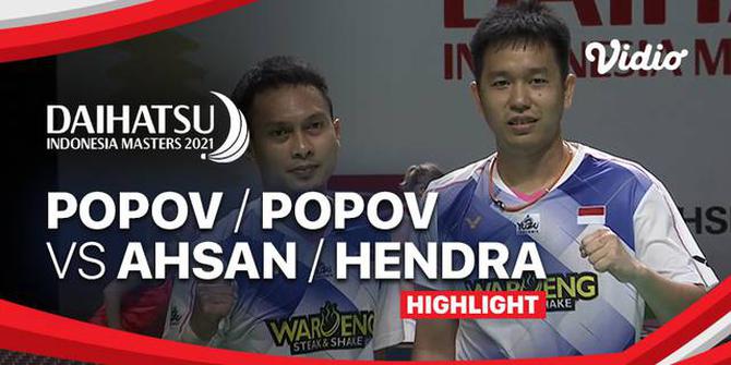 VIDEO: Mohammad Ahsan / Hendra Setiawan Melangkah ke Babak 16 Besar Usai Kalahkan Wakil Prancis di Indonesia Masters 2021