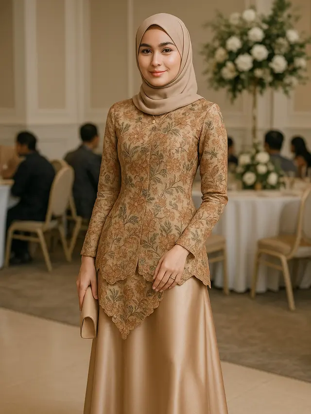 Model Baju Batik Syari Modern Anti Terlihat Tua