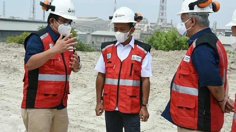 Menteri Investasi/Kepala Badan BKPM Bahlil Lahadalia mengunjungi Pabrik Soda Ash Petrokimia Gresik. Dok BKPM