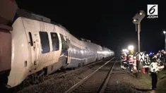Kecelakaan kereta terjadi di Jerman dan mengakibatkan puluhan jiwa terluka.