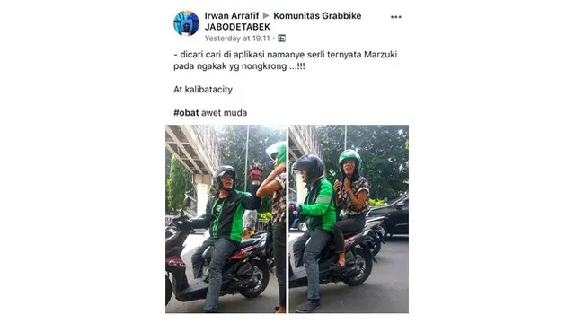 Status Kocak Driver Ojek Online Ini Bikin Ketawa Geli