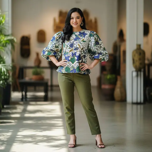 9 Model Atasan Batik Wanita Cocok untuk Acara Formal dan Informal