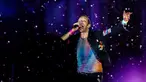 Vokalis dari band rock Inggris Coldplay, Chris Martin tampil pada festival musik Rock in Rio di Rio de Janeiro, Brasil, Minggu (11/9/2022). Coldplay memukau penonton yang emosional di Rock in Rio 2022. (AP Photo/Bruna Prado)