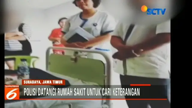 PPA Polrestabes Surabaya juga mendatangi rumah sakit untuk menyelidiki kasus pelcehan seksual tersebut.
