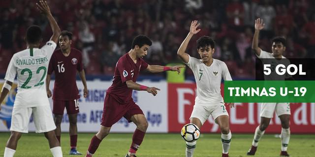 VIDEO: 5 Gol Timnas Indonesia U-19 Saat Hadapi Qatar