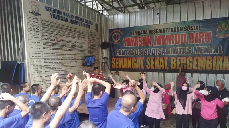 Pasien ODGJ di Yayasan Jamrud Biru, Kota Bekasi