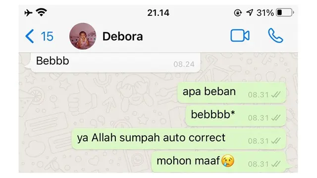 8 Chat Salah Ketik Netizen karena Auto Text Ini Bikin Bingung