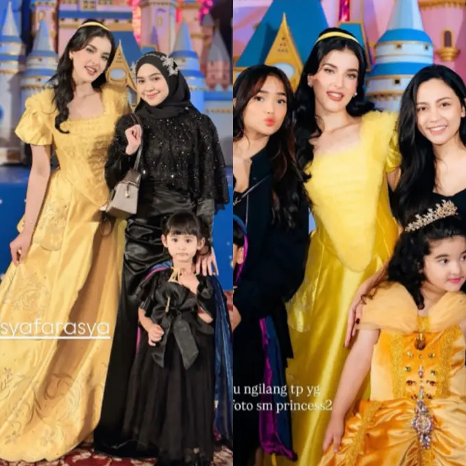 Publik Figure Hadir di Pesta Ulang Tahun Bertema Disneyland Kedua Anak Tasya Farasya