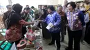 Menteri Kehutanan dan Lingkungan Hidup (KLHK) Siti Nurbaya hadir dalam acara Festival Hari Peduli Sampah Nasional 2023 di Gedung Manggala Wanabakti, Jakarta, Selasa(13/6/2023). (Liputan6.com/Johan Tallo)