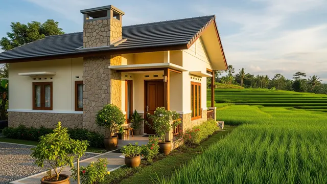 Warna Cat untuk Rumah di Dekat Sawah (Image by Gemini AI)