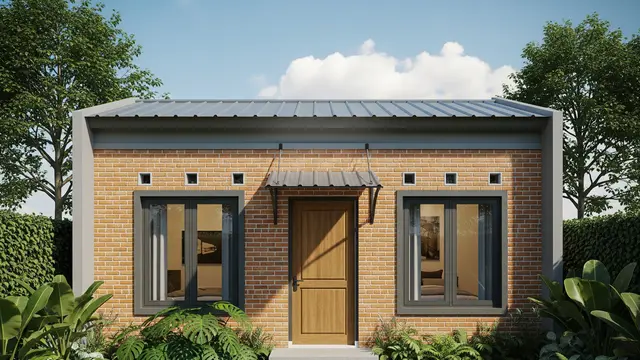 Rumah 5x8 Sederhana 1 Lantai 2 Kamar