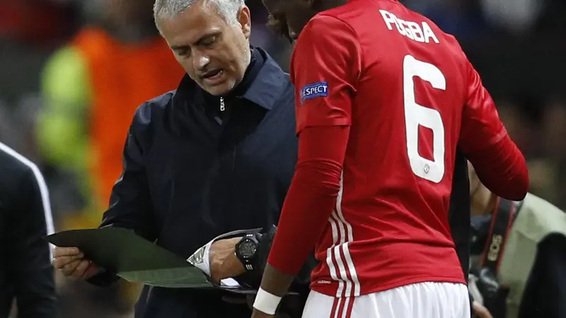 Jose Mourinho dan Paul Pogba