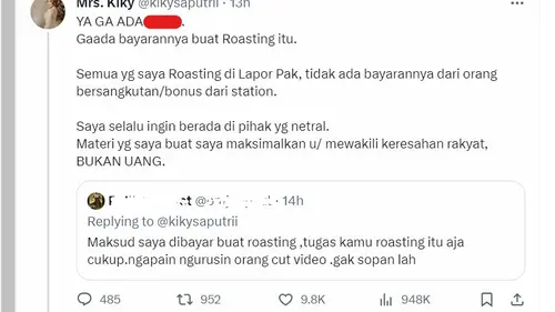 Kiky Saputri Tegaskan Tak Dibayar Saat Roasting Ganjar Pranowo: Saya Selalu  Ingin Netral - ShowBiz Liputan6.com