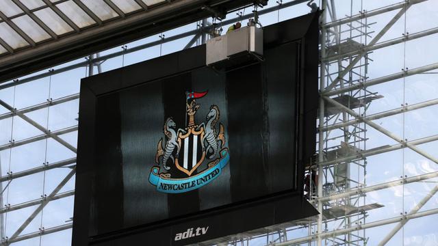 <span>Logo Newcastle United. (AFP/Ian MacNicol)</span>
