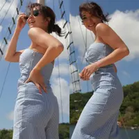 Lihat di sini beberapa potret Gisella Anastasia pamer body goals dan tato di punggung.