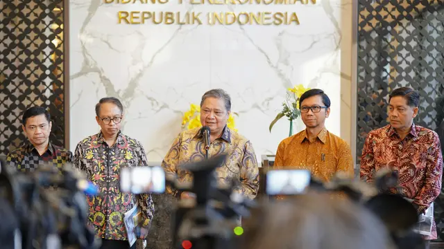Menteri Koordinator Bidang Perekonomian Airlangga Hartarto dalam Diseminasi Perundingan IEU-CEPA, di Jakarta, Jumat (13/6/2025). (Dok Kemenko Perekonomian)