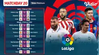Live Streaming La Liga Spanyol Matchday ke-20 : Real Madrid Vs Mallorca, Barcelona Vs Sevilla