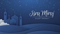 Ilustrasi ucapan Isra Mikraj. (Photo by pikisuperstar on Freepik)