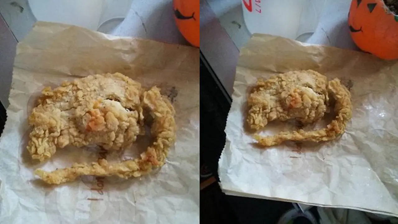 Heboh Akibat Ayam KFC Bentuk Tikus