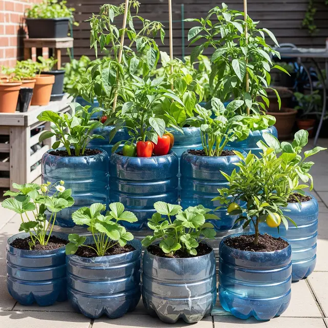 Ide Berkebun Murah Tanpa Membeli Pot Tanaman (AI Generated)