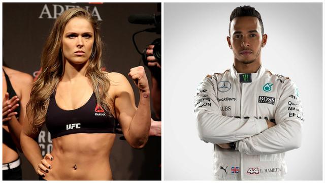 Lewis Hamilton dan Ronda Rousey
