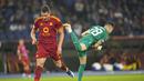 Berkat hasil ini, Roma pun semakin kokoh bertengger di puncak klasemen Grup G dengan poin 9. (AP Photo/Alessandra Tarantino)