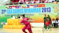 Atlet Wushu Putri Sumbang Emas Pertama Indonesia