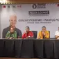 Sekretaris Jenderal (Sekjen) PDIP Hasto Kristiyanto saat konferensi pers di Media Center Ganjar-Mahfud, Jakarta Pusat, Kamis (21/3/2024). (Merdeka.com/Rahmat Baihaqi)