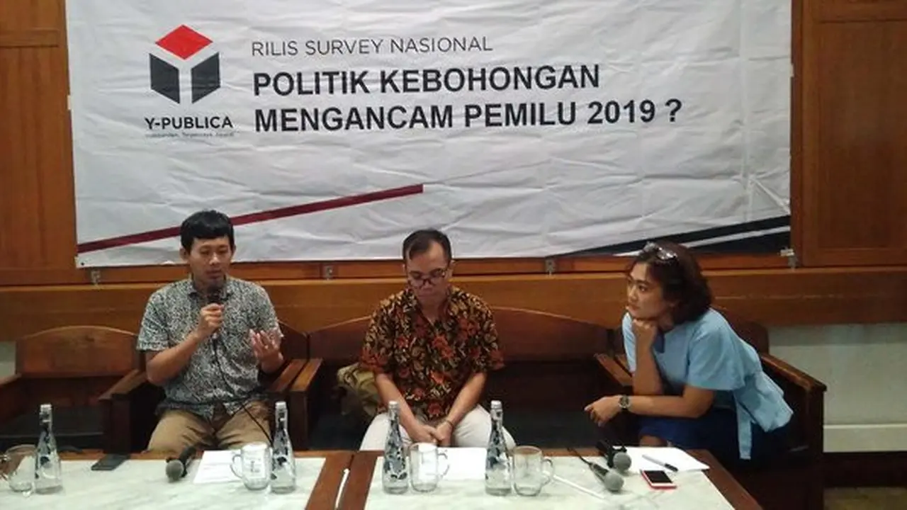 Survei Y-Publica soal hoaks Ratna Sarumpaet. ©2018 Merdeka.com/Muhammad Genantan Saputra