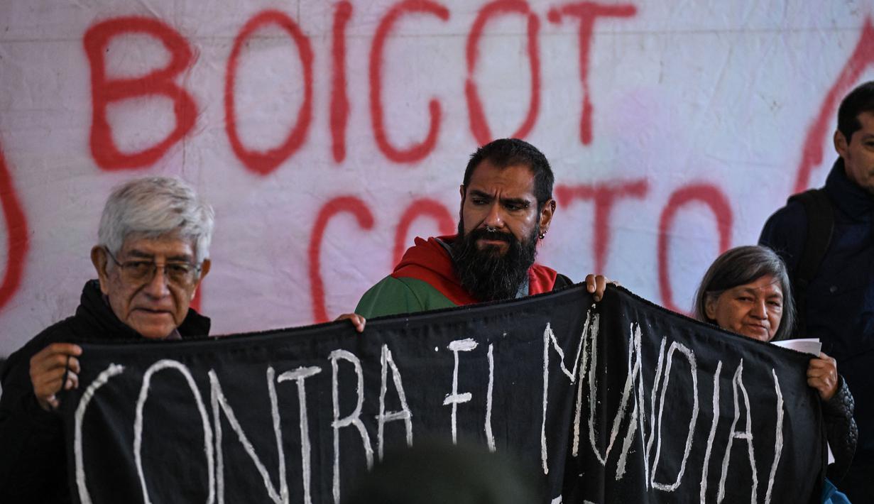 Seperti diketahui, Mexico akan menjadi tuan rumah bersama Amerika Serikat dan Kanada pada Piala Dunia 2026 ini. (AFP/Yuri Cortez)