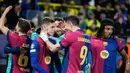 Pada leg pertama perempat final, Blaugrana menang empat gol tanpa balas atas Dortmund. Kemudian di leg kedua, Barcelona kalah 1-3 dari Dortmund. (AP Photo/Matthias Schrader)