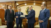 Mendag Zulkifli Hasan dan Mendag Mesir Ahmed Samir Saleh menanda tangani Join Trade Commitee (JTC), mencapai kontrak dagang senilai Rp 12,88 triliun. (Istimewa)