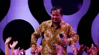 Capres dari Partai Gerindra menyempatkan diri untuk hadir sebagai juri tamu Dangdut Academy Indonesia