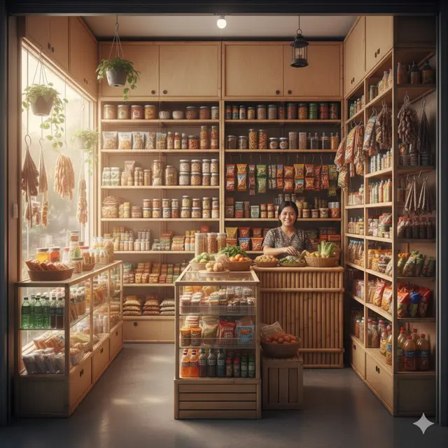 Inspirasi Warung Kelontong dengan Ruangan Terbatas