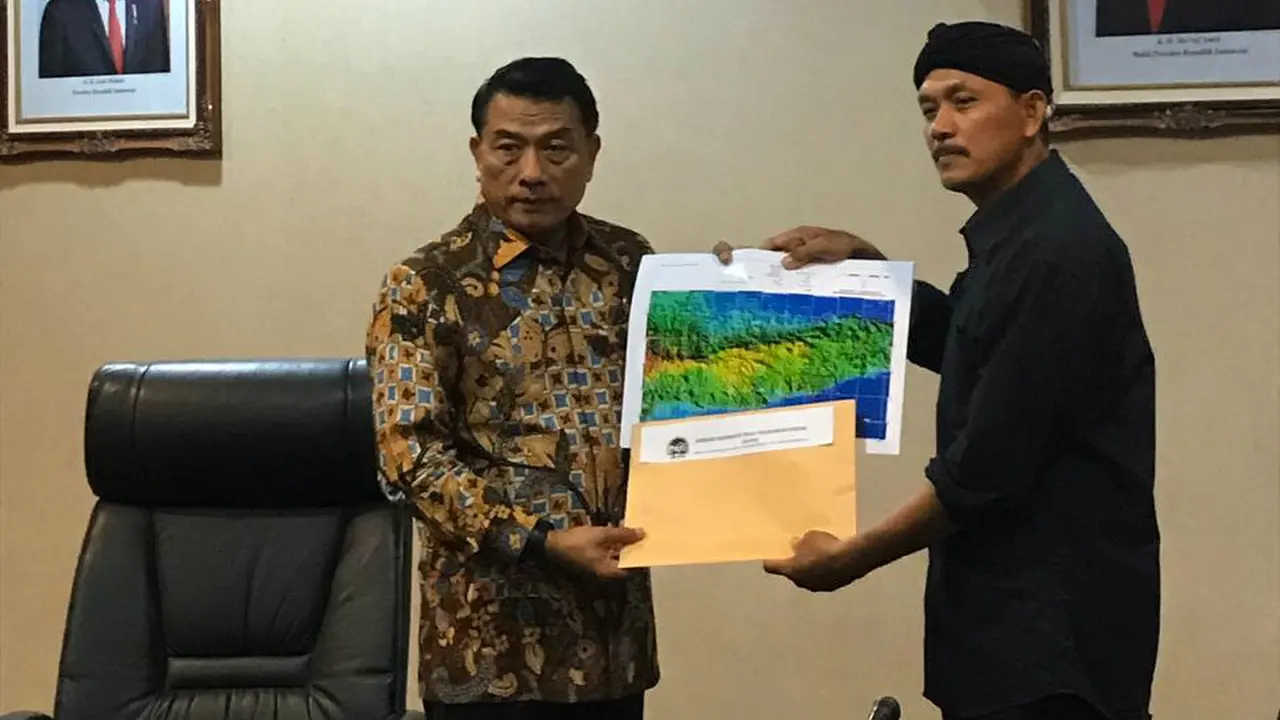 Sejumlah petani dari Pegunungan Kendeng, Jawa Tengah menemui Kepala Staf Kepresidenan Moeldoko, Selasa (19/11/2019).