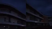 Tangkapan layar rekaman video memperlihatkan kondisi RSUD Zainal Abidin Pagaralam di Kabupaten Way Kanan, Lampung, dalam keadaan gelap setelah insiden pemadaman listrik. Foto : (Istimewa).
