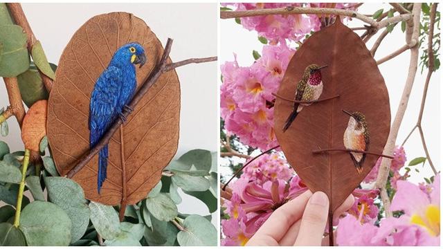 550 Gambar Burung Dari Daun HD Terbaik