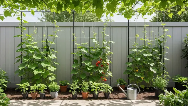 Model Kebun Sayur Rambat yang Bikin Halaman Terlihat Adem/Gemini AI