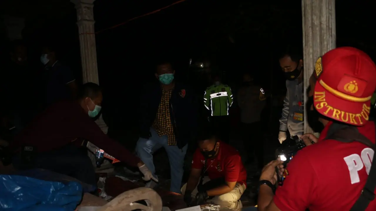 Ledakan petasan menyebabkan tiga orang meninggal dunia dan lima lainnya luka, di Kebumen. (Foto: Liputan6.com/Polres Kebumen)