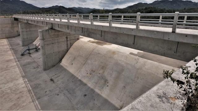 Kontruksi Bendungan Pidekso di Kabupaten Wonogiri, Jawa Tengah