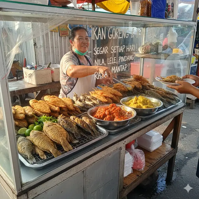 Ide Jualan Lauk Harian Modal Kecil Laku Setiap Hari (Foto: Gemini AI)