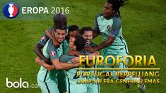 Pencapaian Cristiano Ronaldo dkk. pada Piala Eropa 2016 berpeluang melampaui pencapaian generasi emas Portugal pada Piala Eropa 2004.