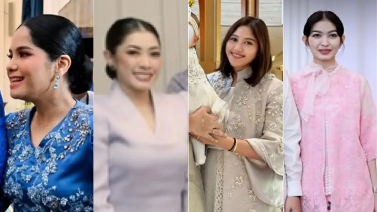 Gaya Menantu SBY dan Jokowi saat Lebaran 2025