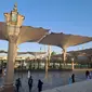 Suasana di Masjid Nabawi di Madinah, Arab Saudi. (Liputan6.com/ Nafiysul Qodar)