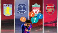 Ilustrasi - Philippe Coutinho, Aston Villa, Everton, Liverpool, Arsenal (Bola.com/Adreanus Titus)