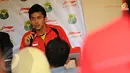 Di Jakarta pada 12 Februari 2014 Jonatan Christie berharap ia dan rekan setimnya mampu memenuhi target yang dibebankan oleh PBSI yakni menjadi semifinalis di Asia Junior Championship 2014 (Liputan6.com/Helmi Fithriansyah).