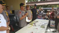 Kapolda Sumut, Irjen Agus Andrianto, merilis penangkapan teroris di Tanjungbalai, Sumut. (Liputan6.com/Reza Efendi)