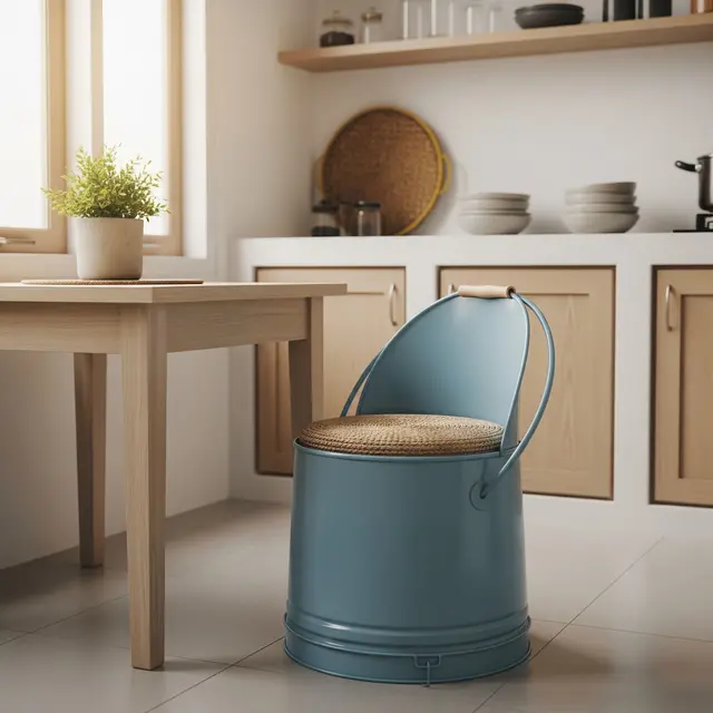 Cara Membuat Kursi Mini dari Ember Cat Bekas