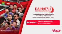 Sedang Berlangsung, Live Streaming Babak 16 Besar Indonesia Masters 2021 di Vidio. (Sumber : dok. vidio.com)