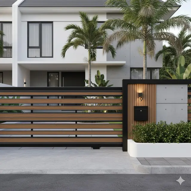 7 Model Pagar Besi Hollow Rapat 2025, Tampil Modern, Aman dan Elegan untuk Hunian Minimalis